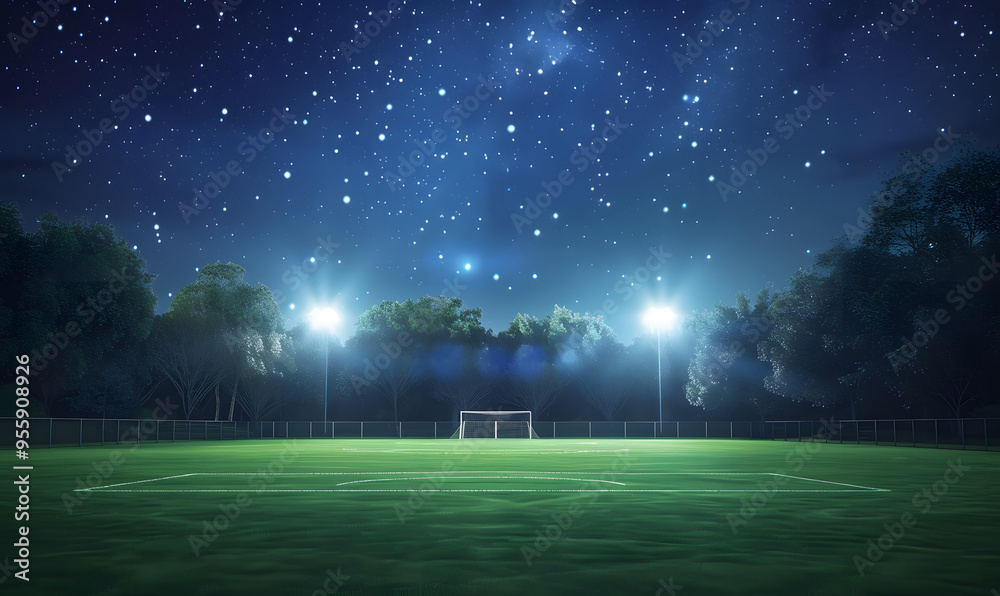 Obraz premium football-themed graphic and photo for advertising