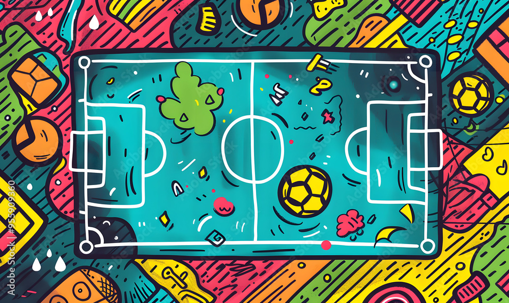 football-themed graphic and photo for advertising football-themed graphic and photo for advertising