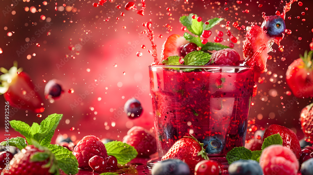 fruits and vegetables splashing in a graphic advertising background. fruits and vegetables splashing in a graphic advertising background.