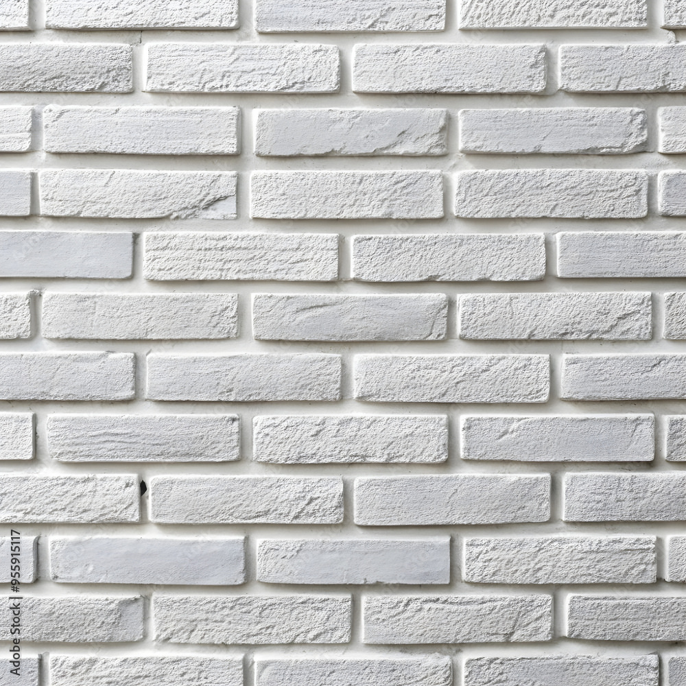 Obraz premium white bricks wall texture