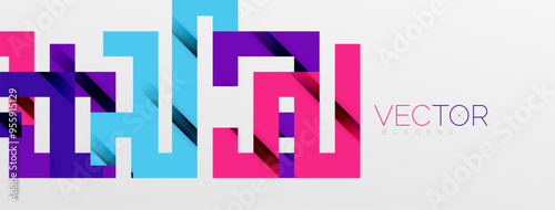 Color bend lines with shadow texture effect. Vector Illustration For Wallpaper, Banner, Background, Card, Book Illustration, landing page