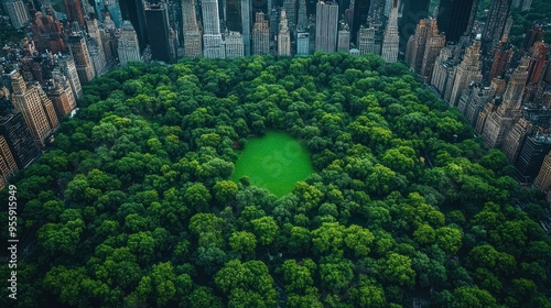 Aerial View of Central Park