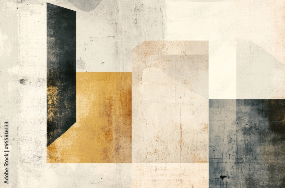 Geometric Shapes in Neutral Tones Emphasizing Texture Geometric Shapes in Neutral Tones Emphasizing Texture