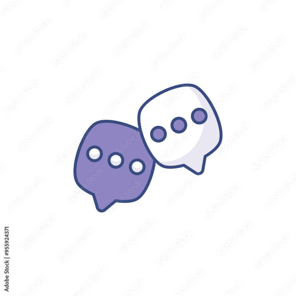 Chatting icon design with white background stock illustration Chatting icon design with white background stock illustration