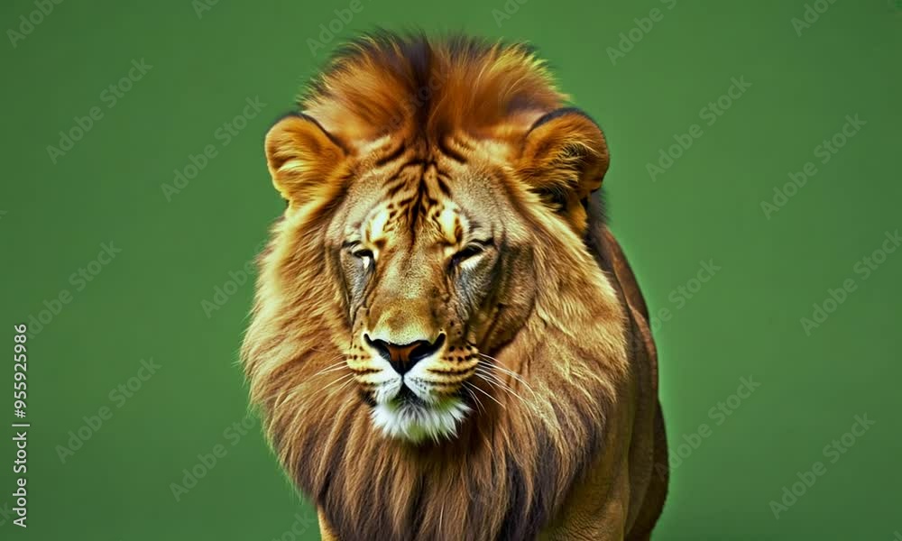 Portrait of African Lion Portrait of African Lion