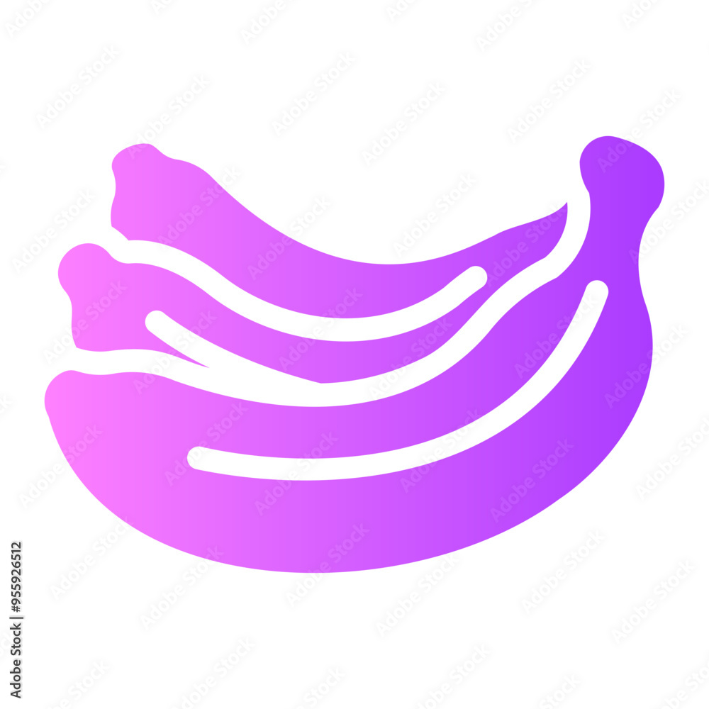 Obraz premium banana Gradient icon
