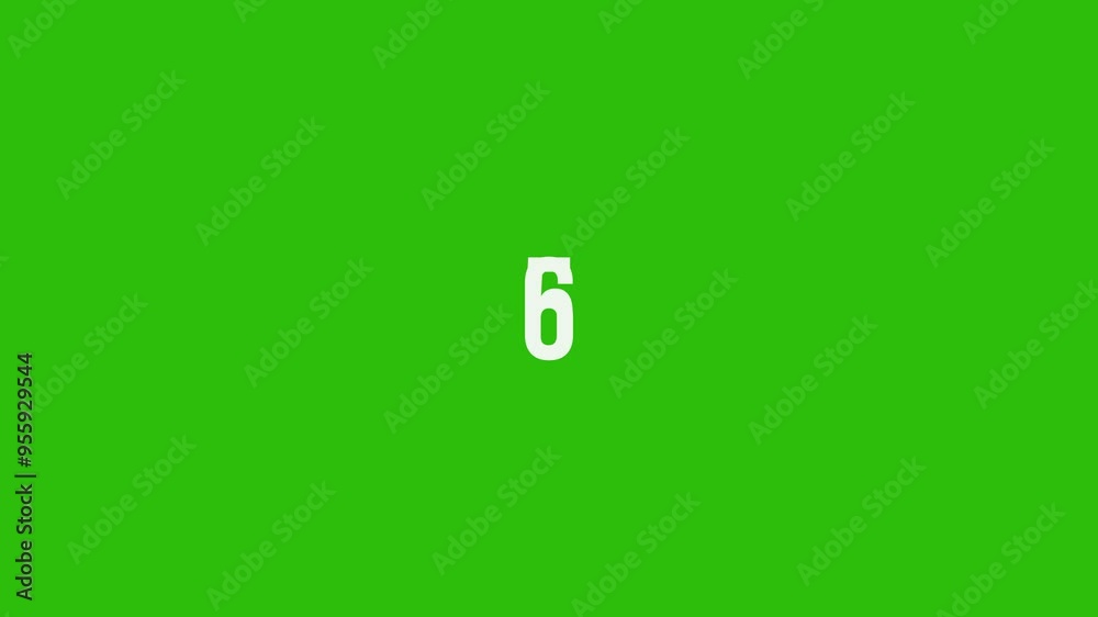 10 countdown timer animation on green screen 10 countdown timer animation on green screen