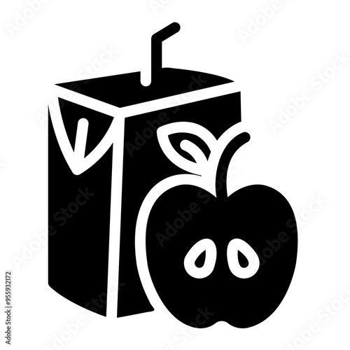 apple juice Solid icon