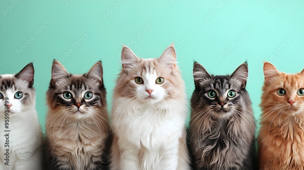 Captivating Feline Portraits A Vibrant of Diverse Cat Breeds Captivating Feline Portraits A Vibrant of Diverse Cat Breeds