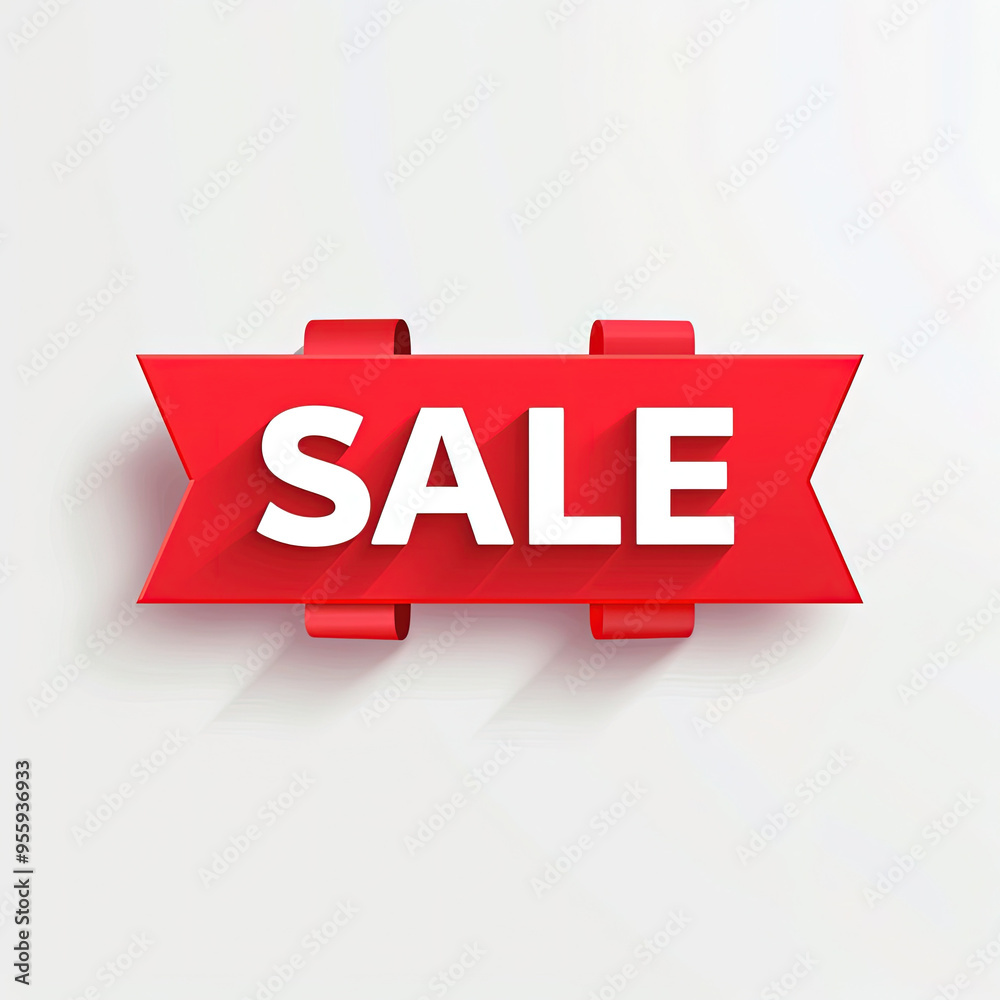 Fototapeta premium minimalist sale badge on a white background. Sale icon