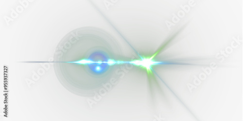 Obraz na płótnie Glow effect. Star sparkles on a transparent background. Light Effects, lens flares, Sun flash with rays or spotlight and bokeh. Glow flare light effect. w salonie
