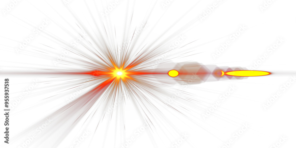 Glow effect. Star sparkles on a transparent background. Light Effects, lens flares, Sun flash with rays or spotlight and bokeh. Glow flare light effect.