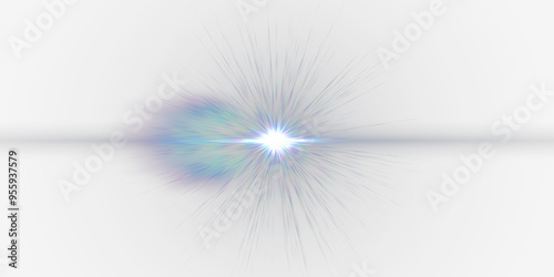 Obraz na płótnie Glow effect. Star sparkles on a transparent background. Light Effects, lens flares, Sun flash with rays or spotlight and bokeh. Glow flare light effect. w salonie