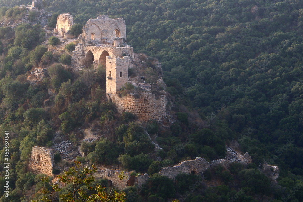 ruins of an ancient fortress in the mountains of northern Israel ruins of an ancient fortress in the mountains of northern Israel