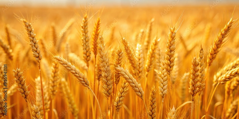 Ears of rye standing tall in a golden field, agriculture, crop, farming, harvest, grain, nature, rural, summer, plant Ears of rye standing tall in a golden field, agriculture, crop, farming, harvest, grain, nature, rural, summer, plant