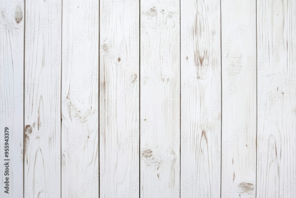 Naklejka premium white wood texture. light boards, wooden background , ai