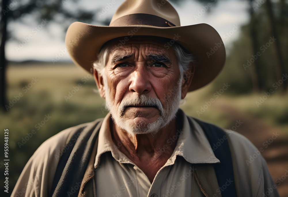 A portrait of an elderly man, with deep-set eyes and a thoughtful expression. A portrait of an elderly man, with deep-set eyes and a thoughtful expression.