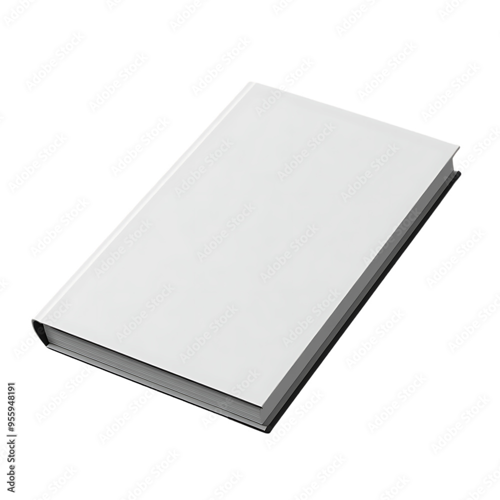 Blank White Book with Transparent Background, a Mockup for Design and Branding Projects Blank White Book with Transparent Background, a Mockup for Design and Branding Projects