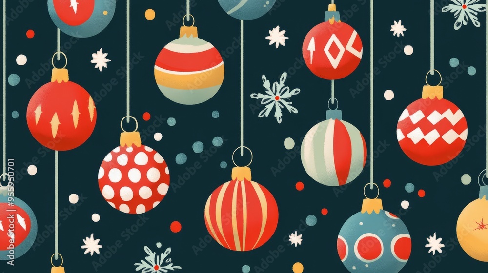 Shimmering Christmas Ornament Abstract Pattern for Festive Decorations Shimmering Christmas Ornament Abstract Pattern for Festive Decorations