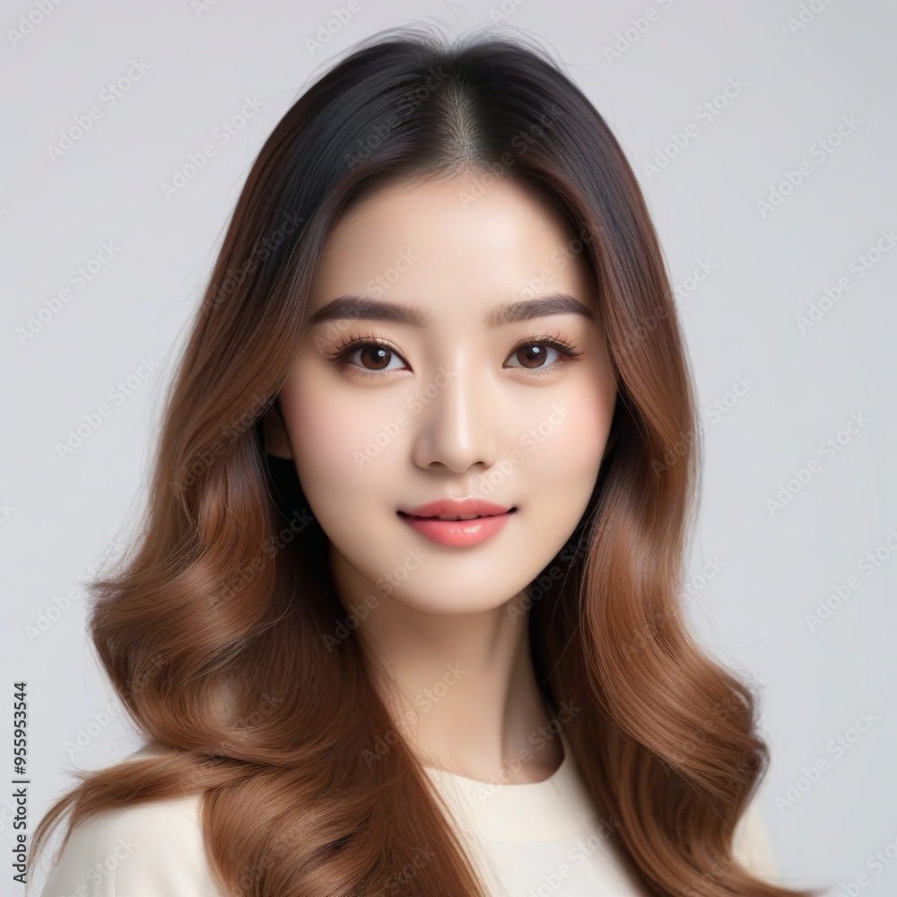 Beautiful Fashion Model with Flawless Skin and Sensual Lips Beautiful Fashion Model with Flawless Skin and Sensual Lips