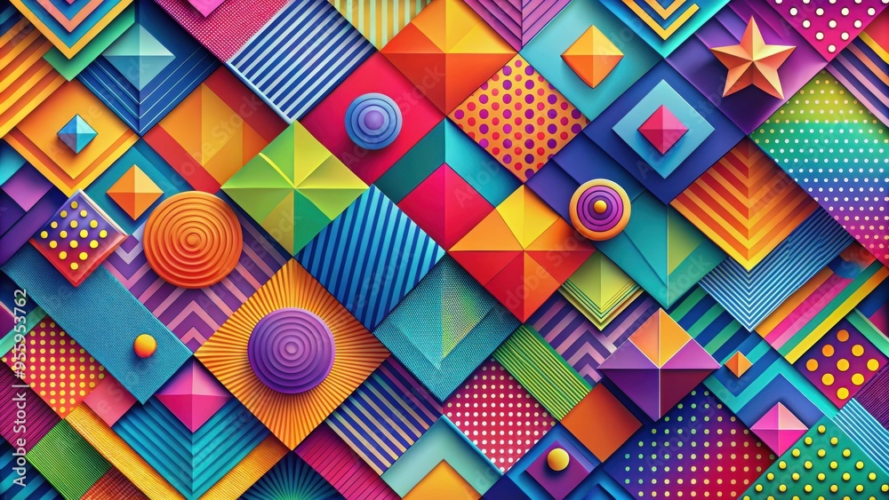 Geometric colorful abstract background with vibrant shapes and patterns, geometric, colorful, abstract, background, vibrant Geometric colorful abstract background with vibrant shapes and patterns, geometric, colorful, abstract, background, vibrant