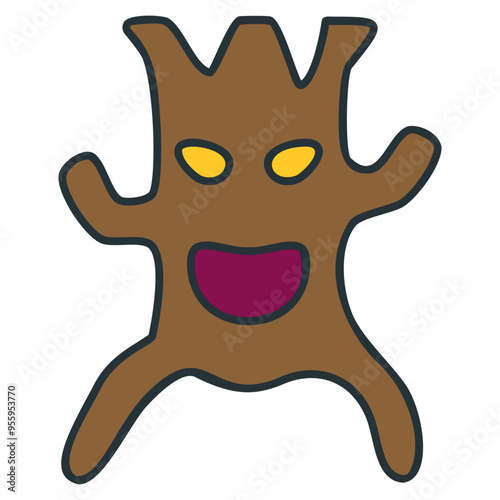 tree filled outline icon