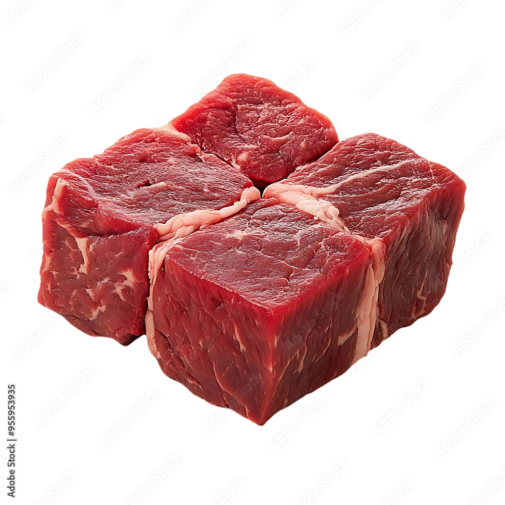 Fresh Raw Beef Steaks with a Transparent Background, Ready for Grilling or Cooking Fresh Raw Beef Steaks with a Transparent Background, Ready for Grilling or Cooking