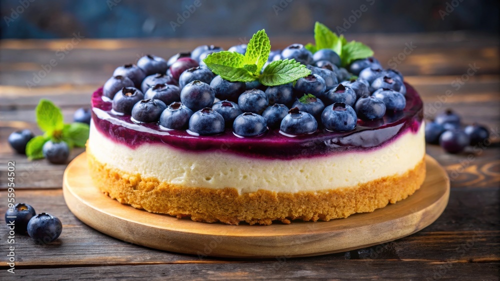 Delicious blueberry cheesecake with a graham cracker crust , dessert, sweet, food, indulgent, creamy, fruity, homemade Delicious blueberry cheesecake with a graham cracker crust , dessert, sweet, food, indulgent, creamy, fruity, homemade