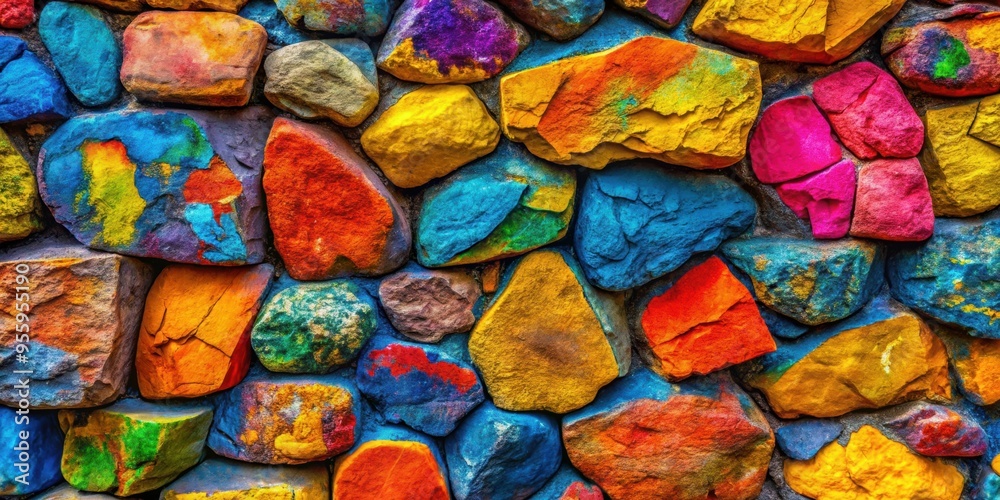 Close up of a rock wall covered in vibrant paint , rock, wall, texture, colorful, graffiti, abstract, background, urban Close up of a rock wall covered in vibrant paint , rock, wall, texture, colorful, graffiti, abstract, background, urban