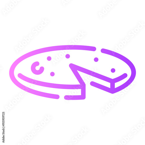 omelette Line Gradient Icon