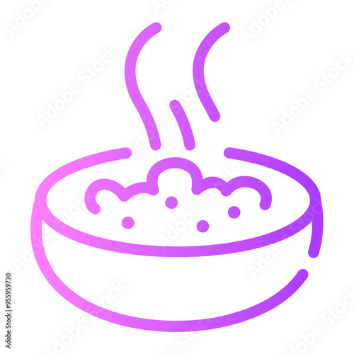 porridge Line Gradient Icon