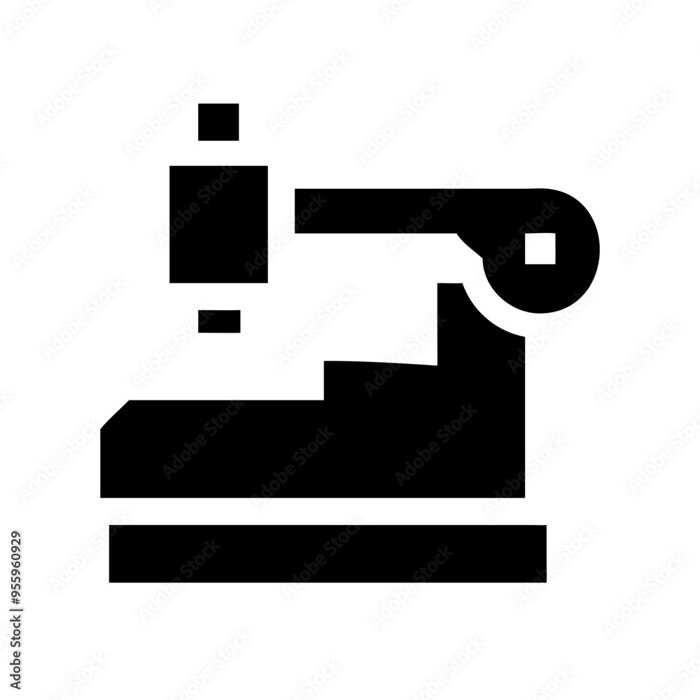 A lathe machine icon symbolizing a versatile tool used in manufacturing for shaping A lathe machine icon symbolizing a versatile tool used in manufacturing for shaping