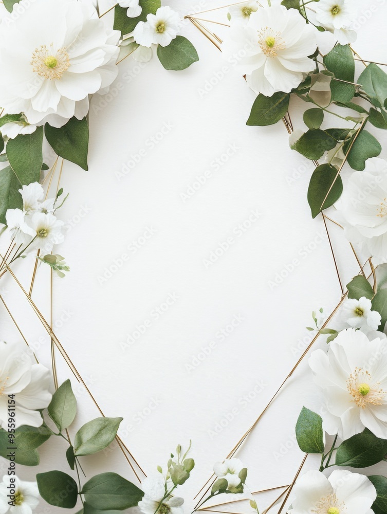 White Page with Pastel Floral Design and Geometric Frame, Featuring a Pattern for Letters or Notes, Ideal for Interior Decor
White Page with Pastel Floral Design and Geometric Frame, Featuring a Pattern for Letters or Notes, Ideal for Interior Decor