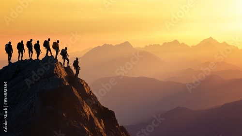 Company group building activities, mountain climbing, teamwork, team sports, ...