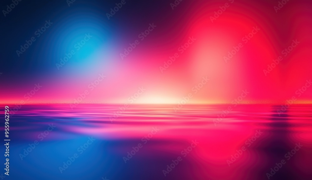 Vibrant pink and blue abstract