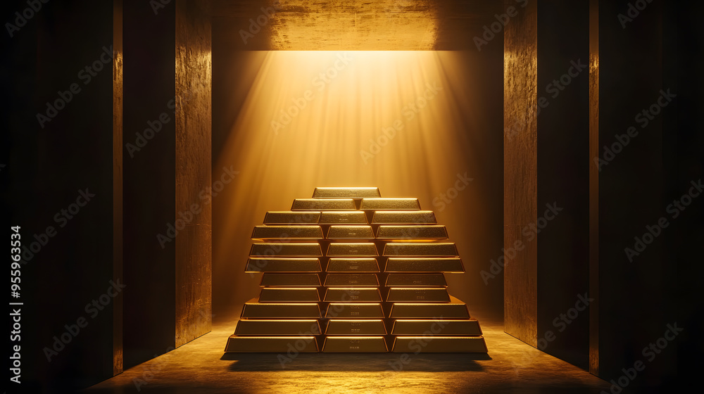 gold, gold production, and gold investment in a graphic background style gold, gold production, and gold investment in a graphic background style
