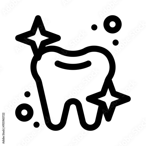 tooth line icon
