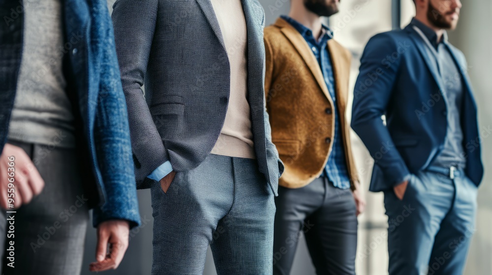 Dynamic collaboration: Different professionals participate in productive business meetings, businessmen with different fashion clothes Dynamic collaboration: Different professionals participate in productive business meetings, businessmen with different fashion clothes