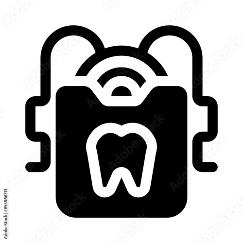 dental floss glyph icon