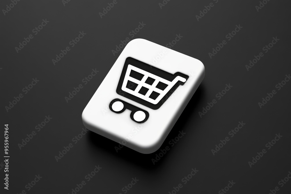 white icon - buying on black background, stylised #screenshotsaturday, free associative with generative ai white icon - buying on black background, stylised #screenshotsaturday, free associative with generative ai