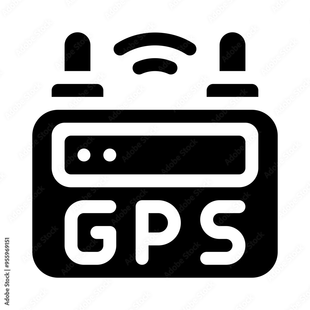 GPS device glyph icon GPS device glyph icon