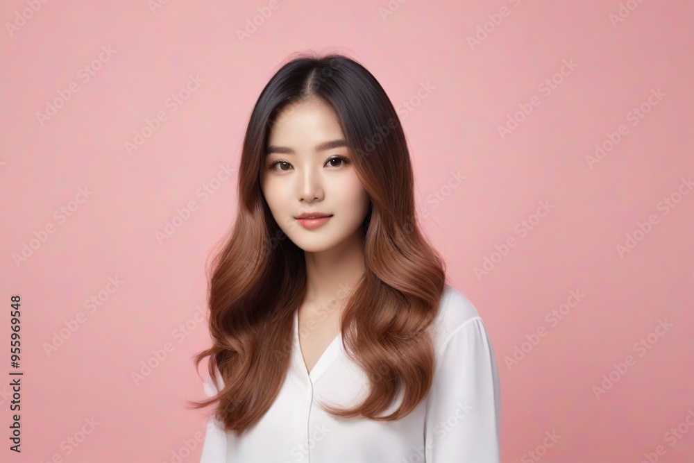 Beautiful Fashion Model with Flawless Skin and Sensual Lips Beautiful Fashion Model with Flawless Skin and Sensual Lips