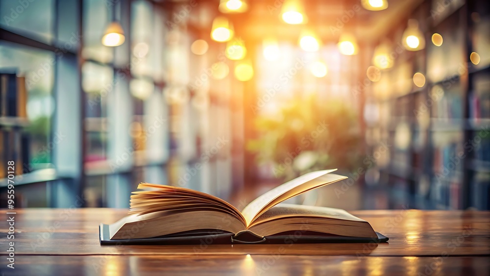 wonderful education background with blur book wonderful education background with blur book