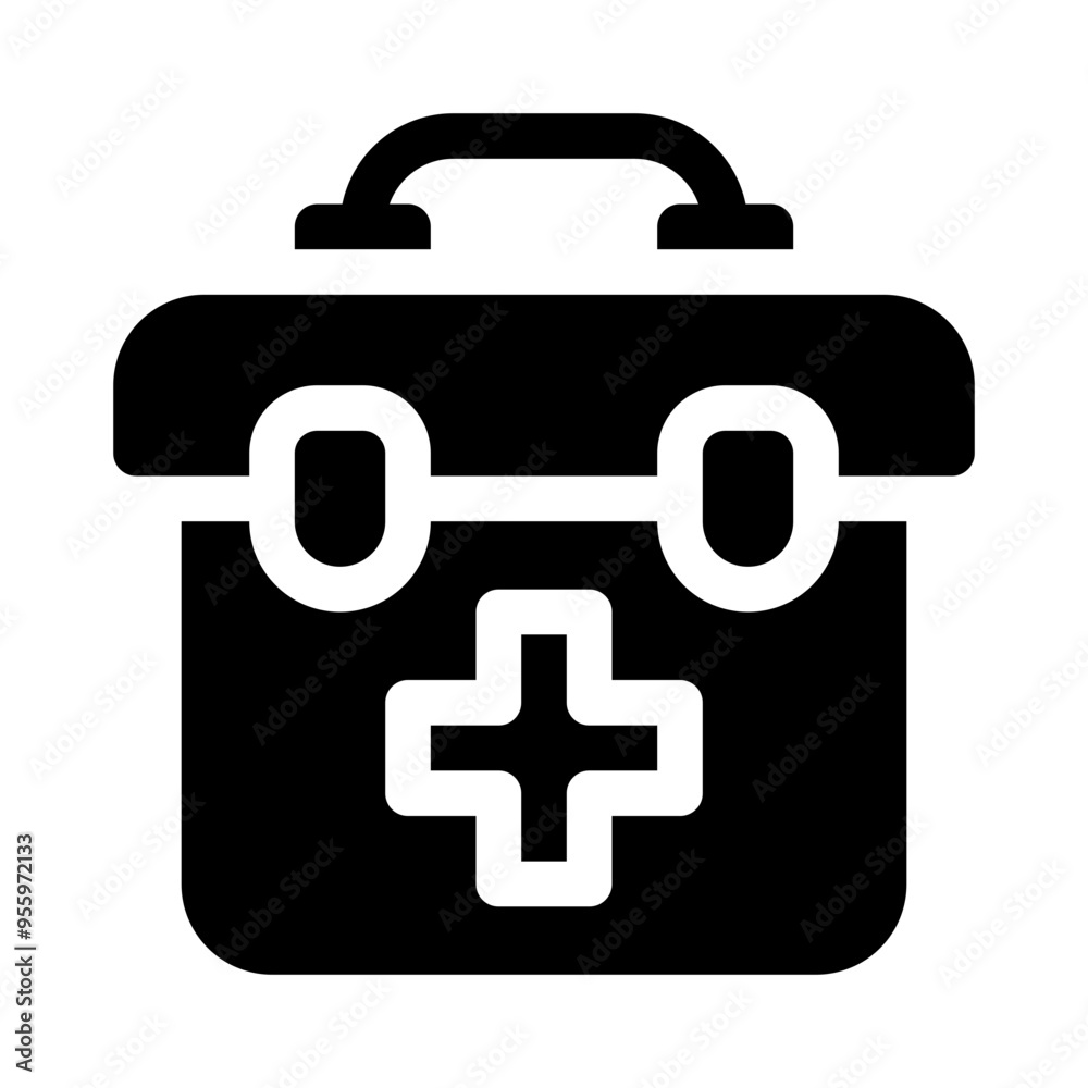 emergency kit glyph icon emergency kit glyph icon