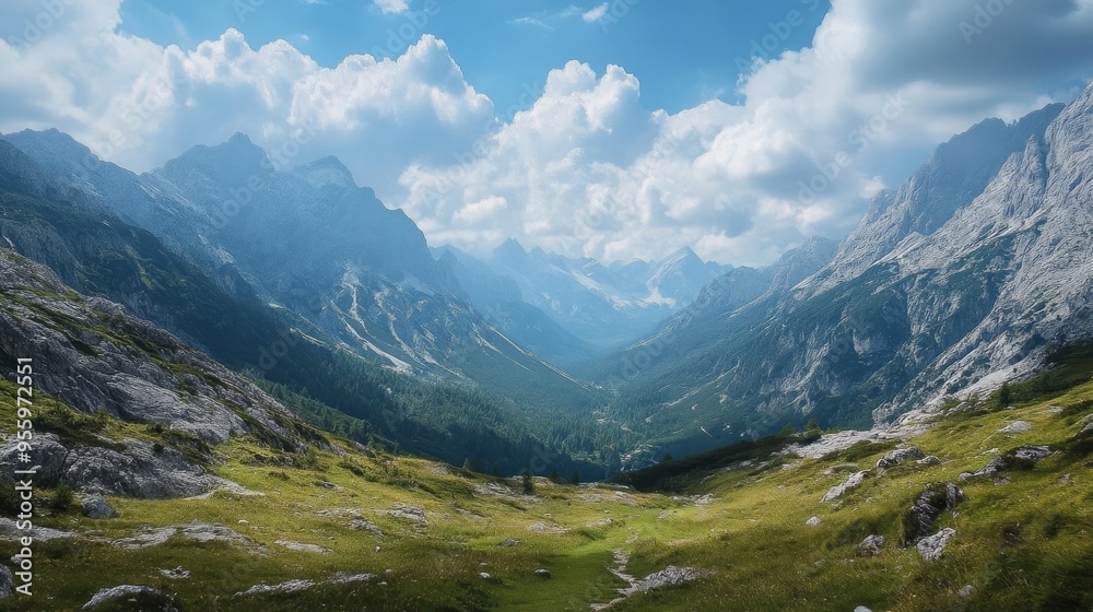 Obraz premium Mountain view outlook