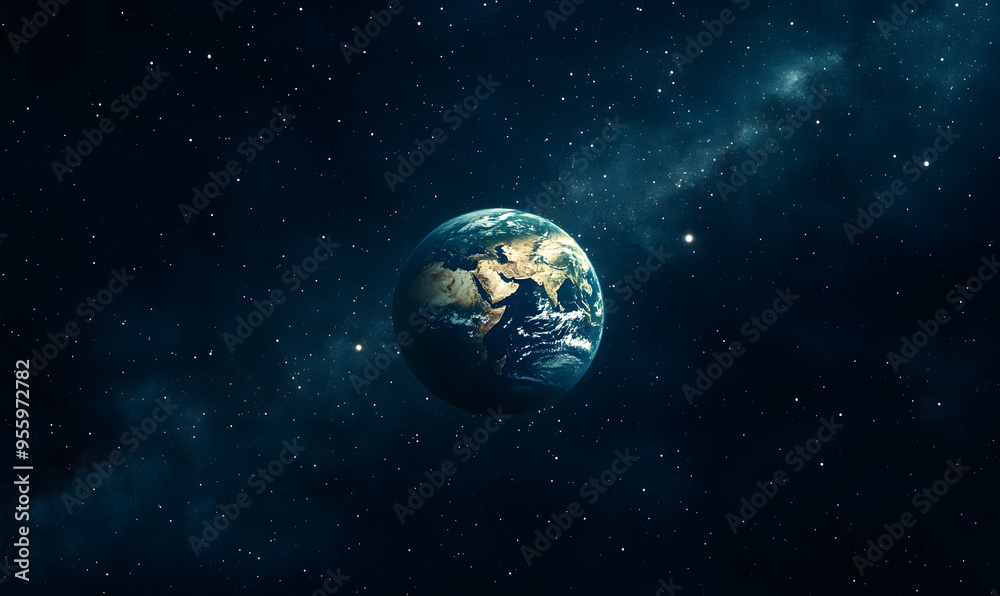 Obraz premium graphics of space, planets, and astronauts on a white background.