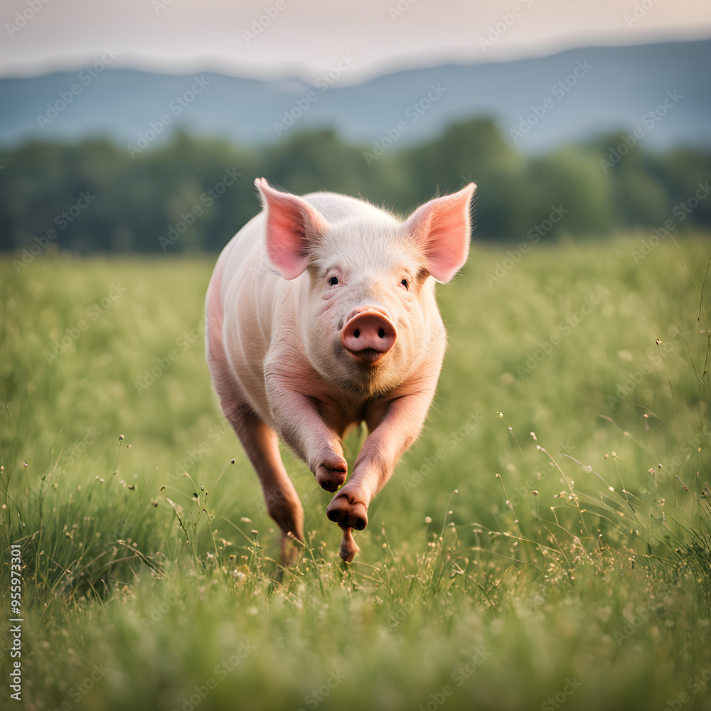 pig in the field pig in the field