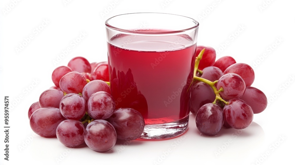Fresh ruby red grapefruit juice on white. Fresh ruby red grapefruit juice on white.