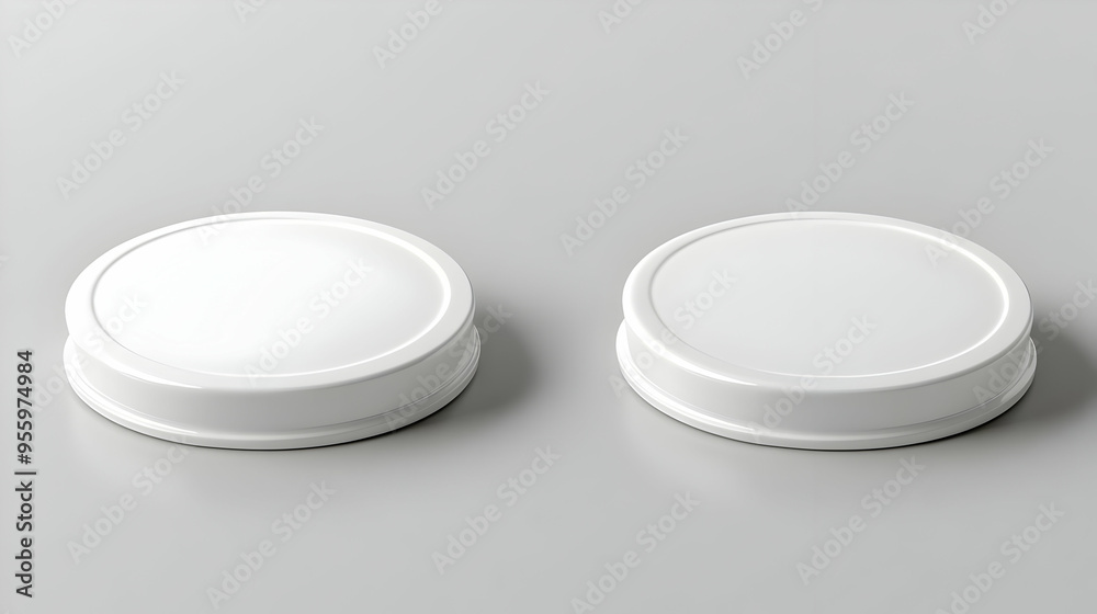 White Round Pedestal Mockup for Product Display Presentation and Branding White Round Pedestal Mockup for Product Display Presentation and Branding