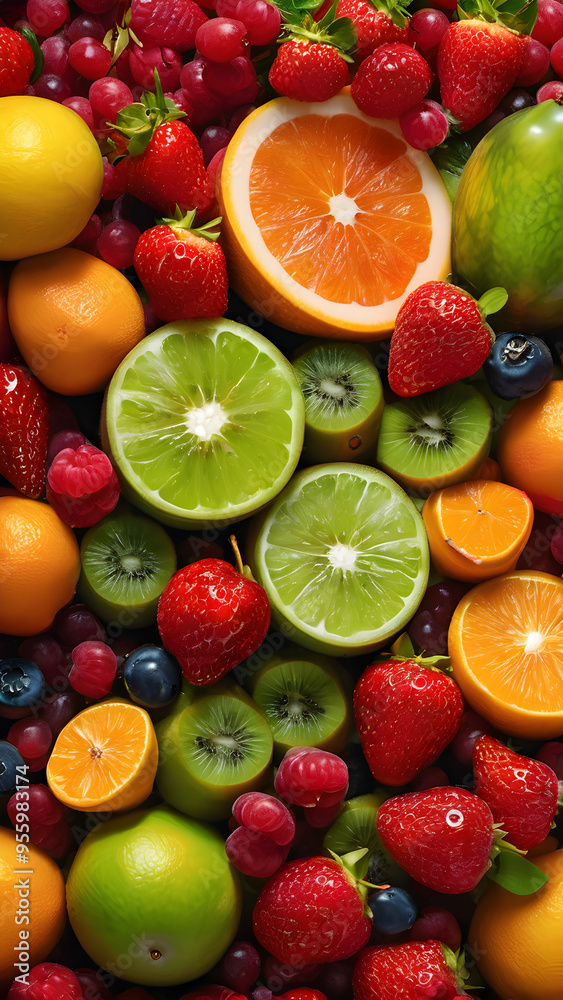 Fresh and delicious fruits just harvested Fresh and delicious fruits just harvested
